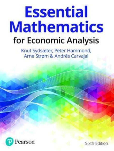 Essential Mathematics for Economic Analysis