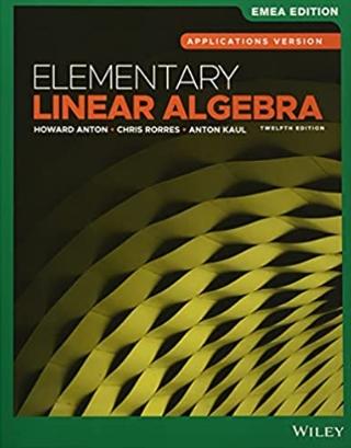 Elementary Linear Algebra "Applications Version"