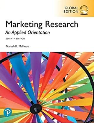 Marketing Research "An Applied Orientation"