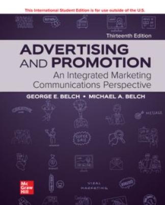Advertising and Promotion "An Integrated Marketing Communications Perspective"