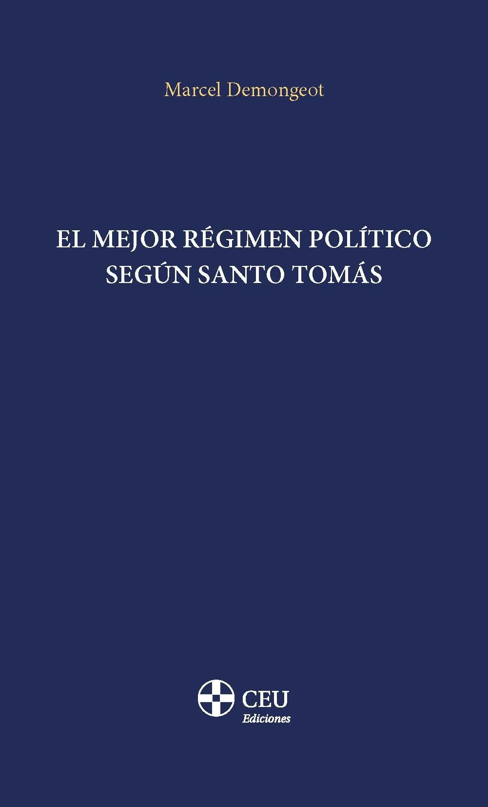 El mejor régimen político según Santo Tomás