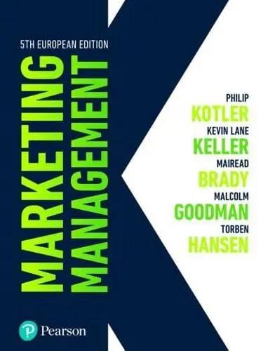 Marketing Management "European Edition"