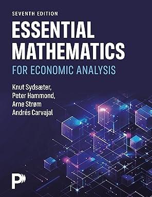 Essential Mathematics for Economic Analysis