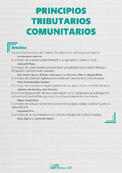 Principios tributarios comunitarios